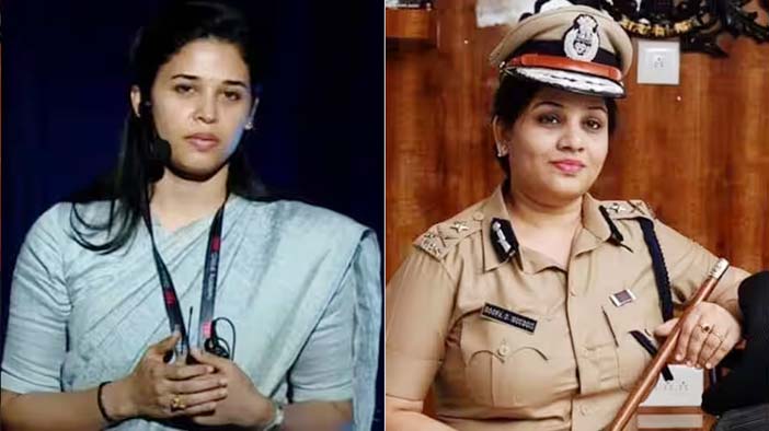 IAS Rohini Sindhuri (L) and IPS Roopa Moudgil (R).